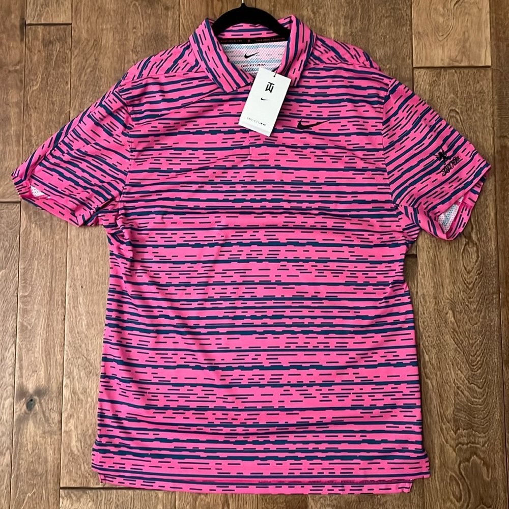 NWT Nike Golf Polo Small Dri Fit Tiger Woods Collection Size Small Lake Nona